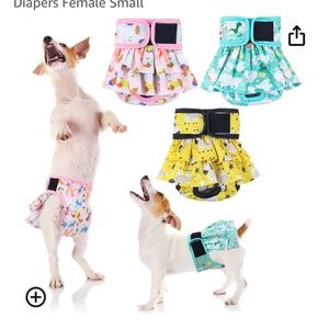 Poochie Sprouts Dog Diaper menstrual cycle puppy diaper skirt M set of 3 New